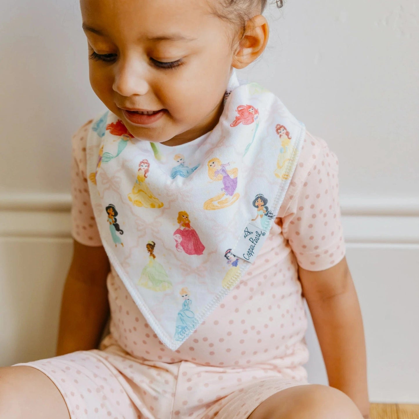 Disney Princess Bandana Bib Set (4- Pack) Copper Pearl Lil Tulips
