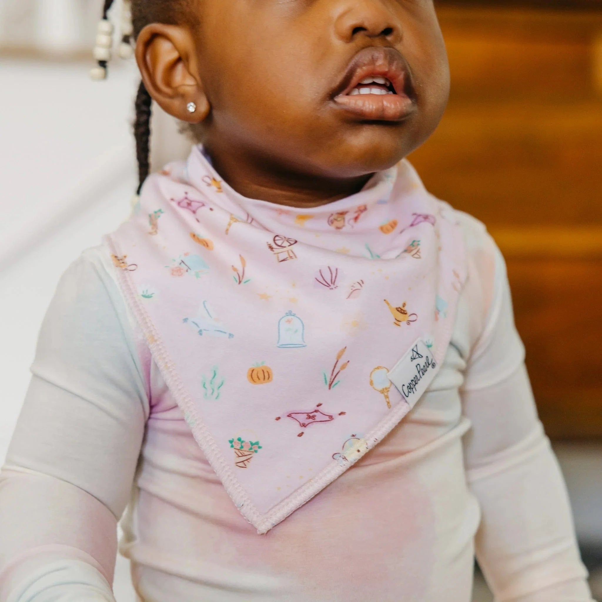 Disney Princess Bandana Bib Set (4- Pack) Copper Pearl Lil Tulips