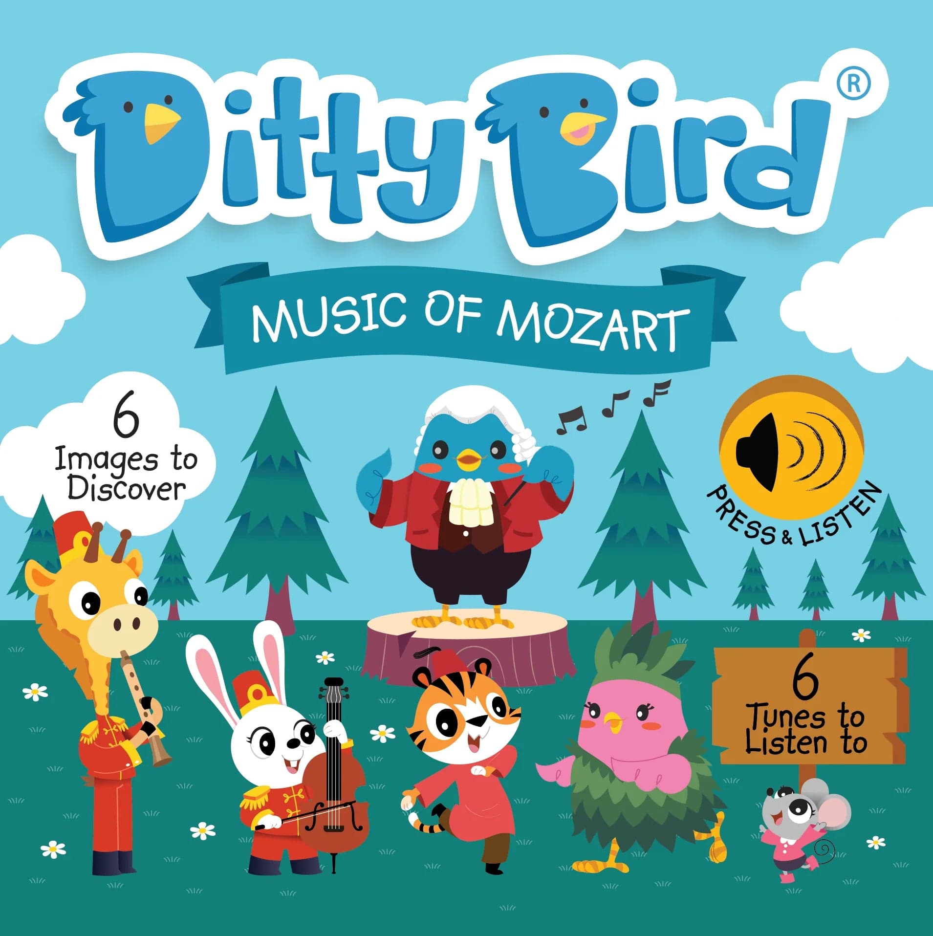 Ditty Bird Baby Sound Book: Music of Mozart Ditty Bird Book Lil Tulips