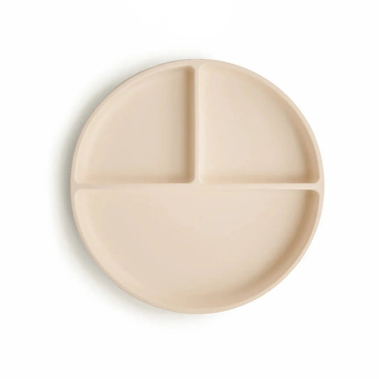 Divided Silicone Suction Plate (Shifting Sand) Mushie Lil Tulips