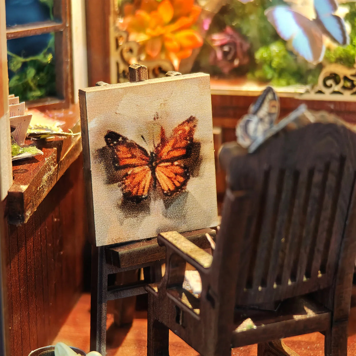 Diy Book Nook Kit: Butterfly Workshop Hands Craft Lil Tulips