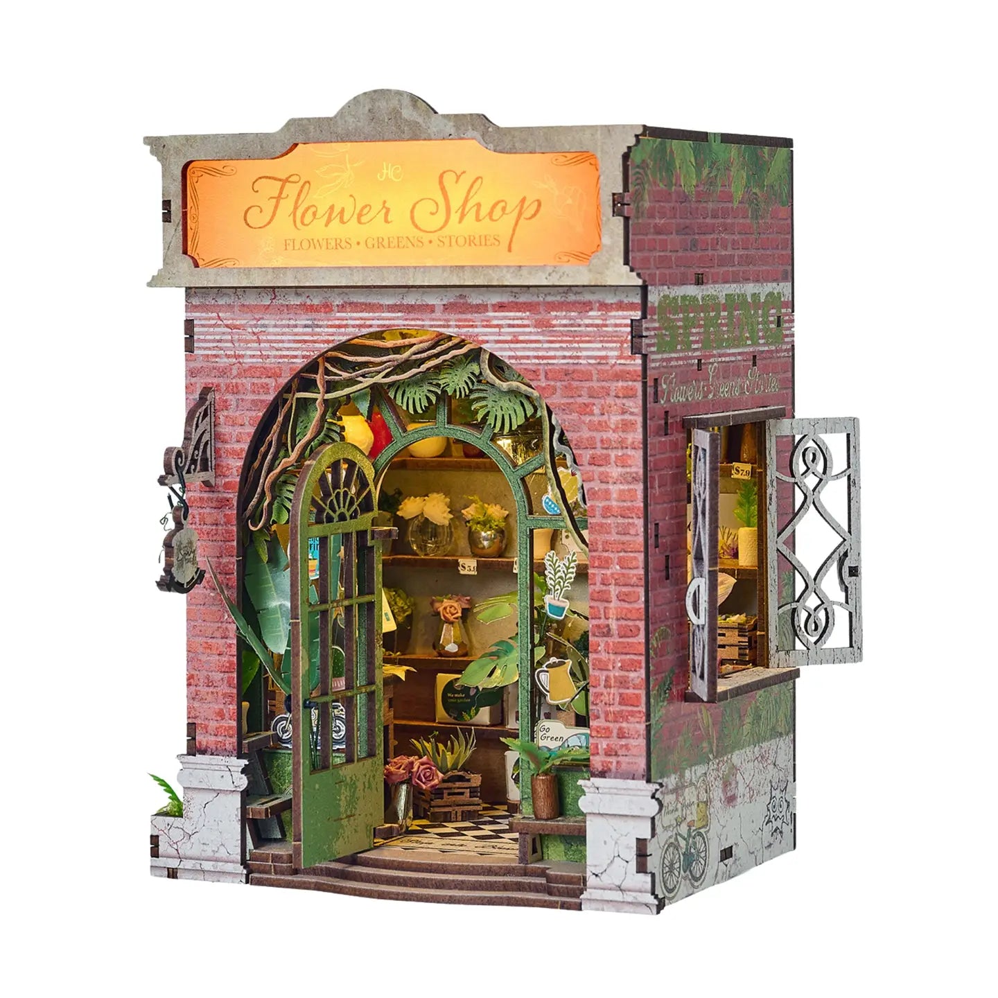 Diy Book Nook Kit: Flower Shop Hands Craft Lil Tulips