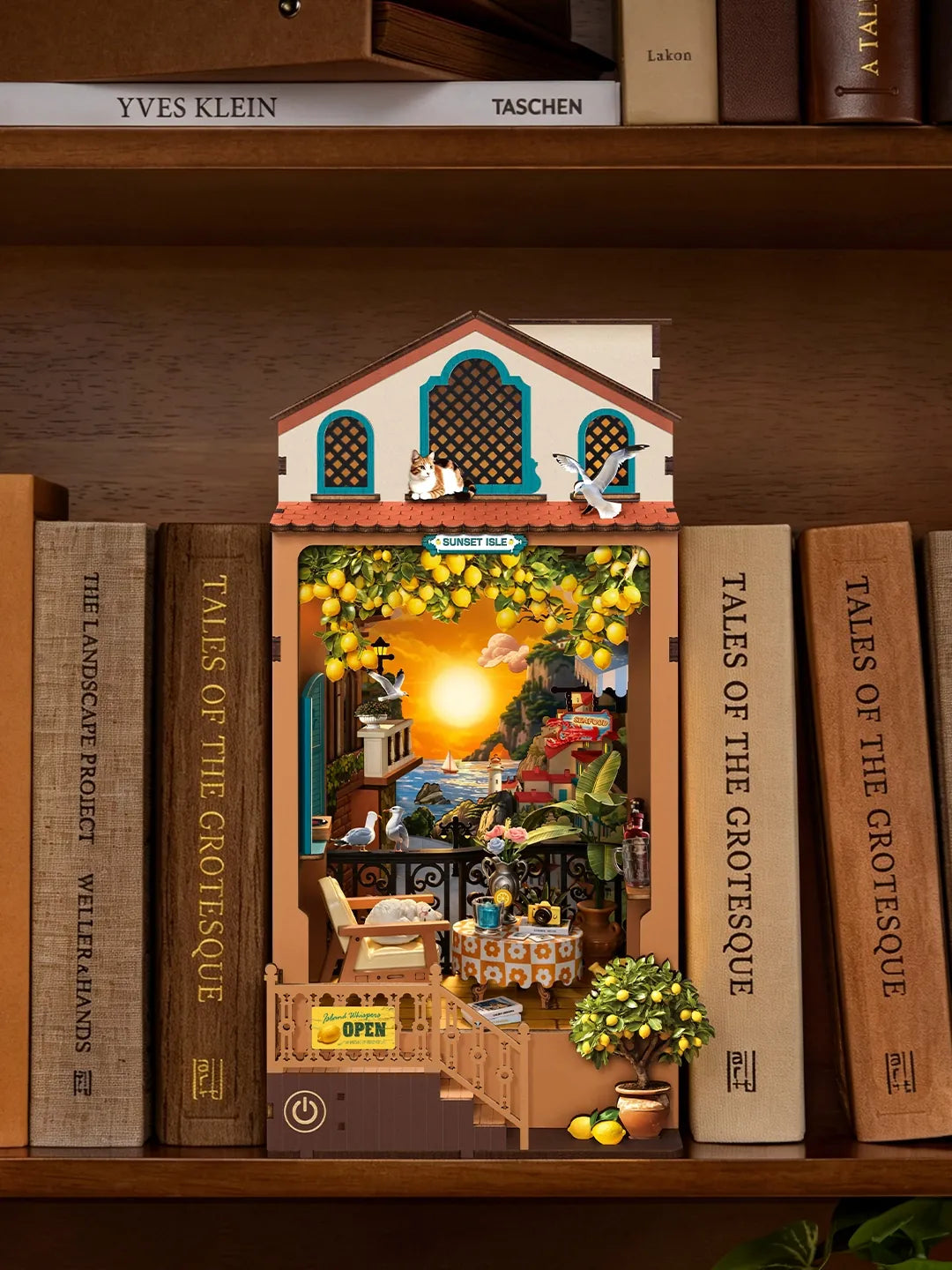 Diy Book Nook Kit: Sunset Isle Hands Craft Lil Tulips
