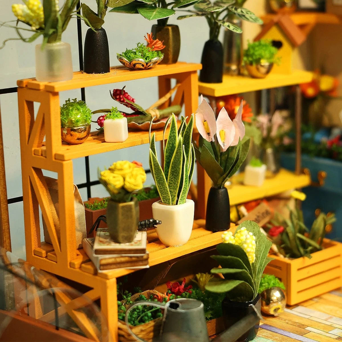 Diy Miniature House Kit: Cathy's Flower House Rolife Lil Tulips