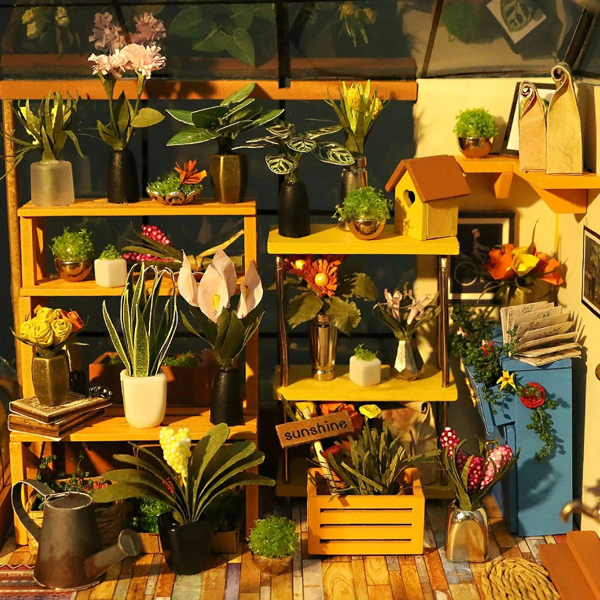 Diy Miniature House Kit: Cathy's Flower House Rolife Lil Tulips