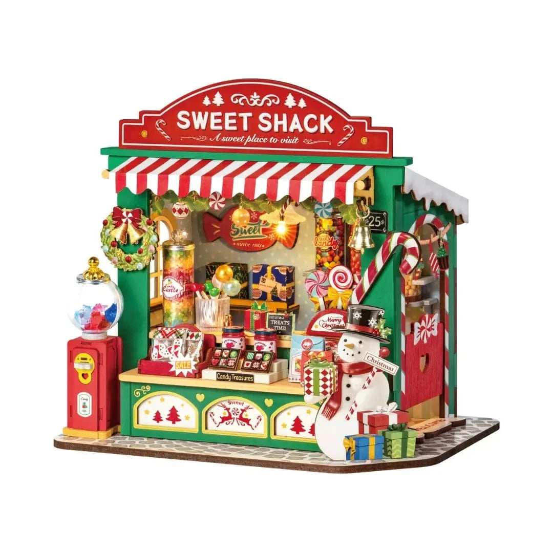 Diy Miniature House Kit: Christmas Candy Stand Hands Craft Lil Tulips