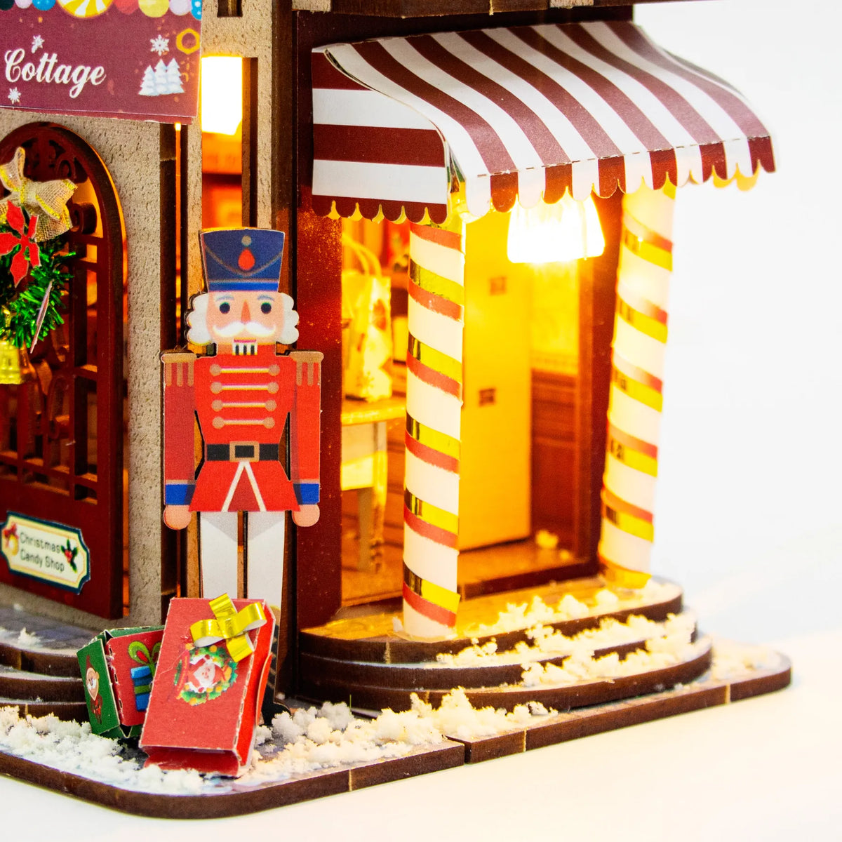 Diy Miniature House Kit: Christmas Cottage Hands Craft Lil Tulips