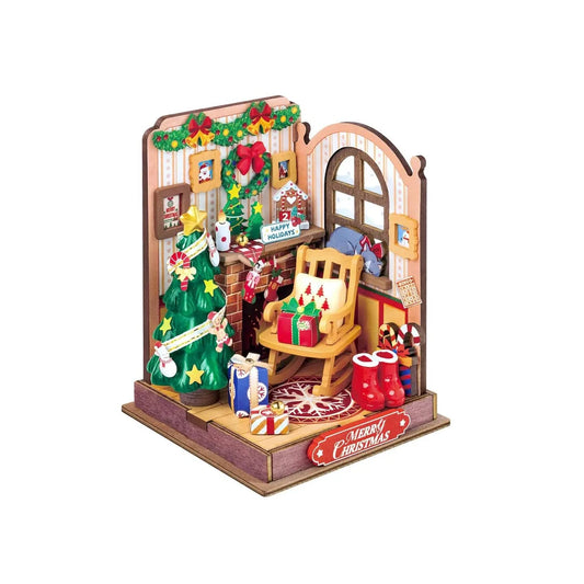 Diy Miniature House Kit: Christmas Fireplace Hands Craft Lil Tulips
