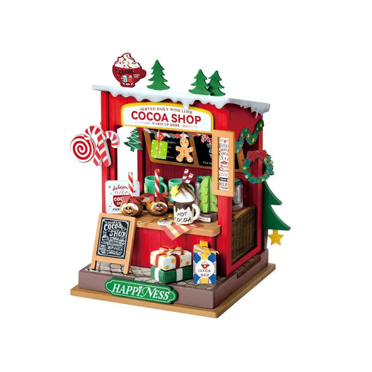 Diy Miniature House Kit: Cocoa Shop Hands Craft Lil Tulips