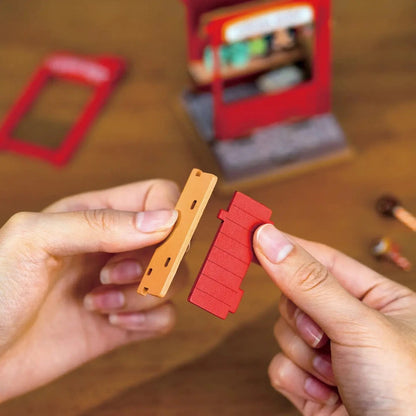 Diy Miniature House Kit: Cocoa Shop Hands Craft Lil Tulips