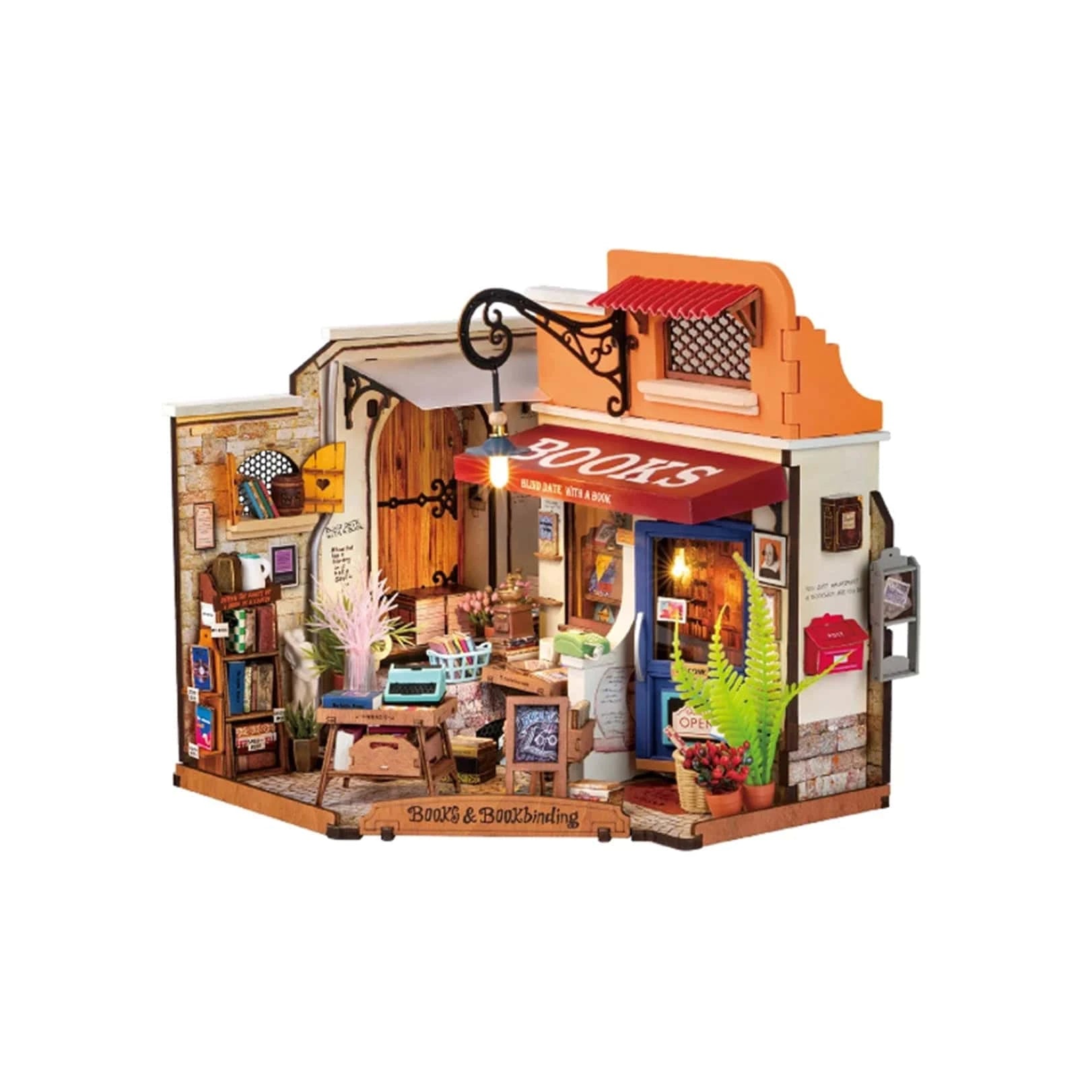Diy Miniature House Kit: Corner Bookstore Rolife Lil Tulips