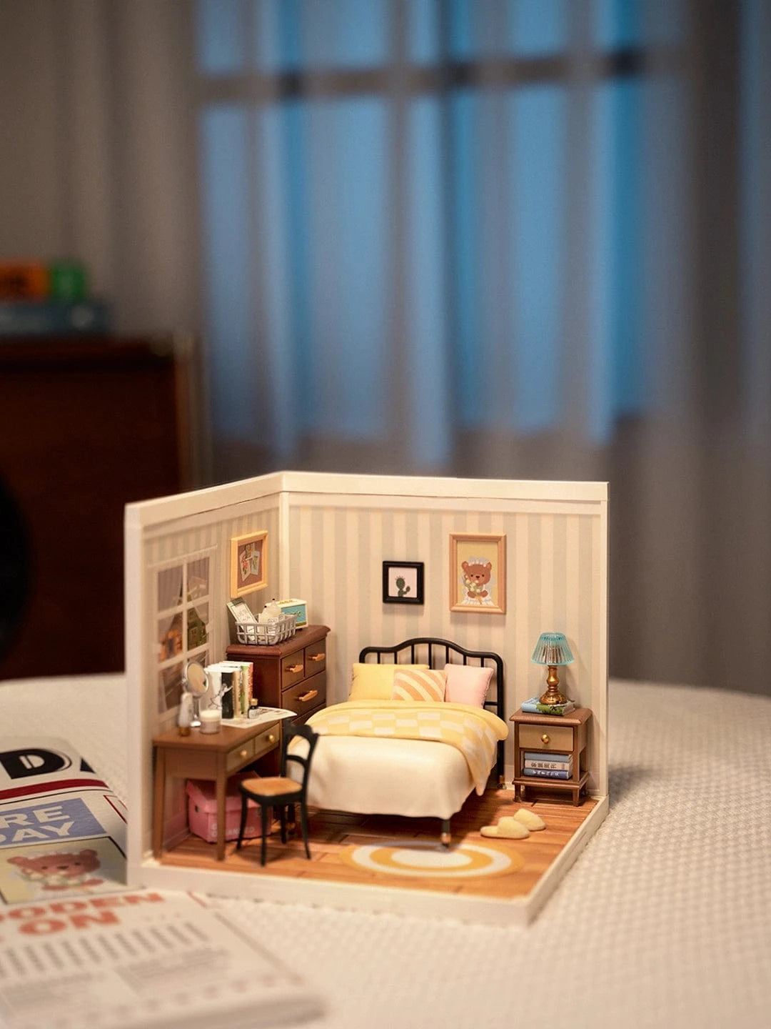 Diy Miniature House Kit: Cozy Living Lounge Rolife Lil Tulips