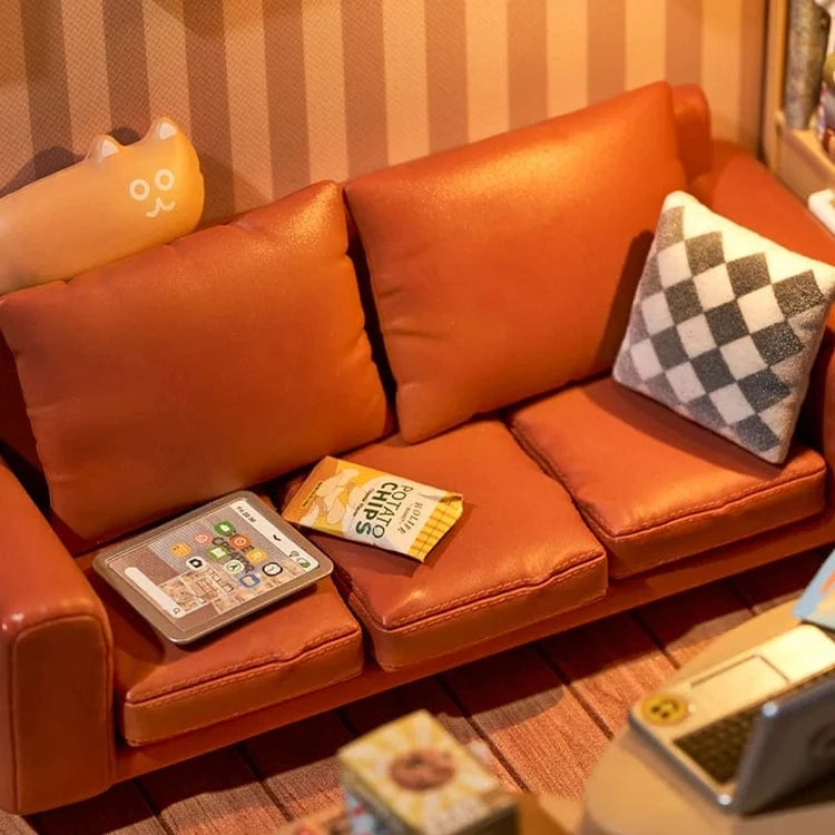 Diy Miniature House Kit: Cozy Living Lounge Rolife Lil Tulips