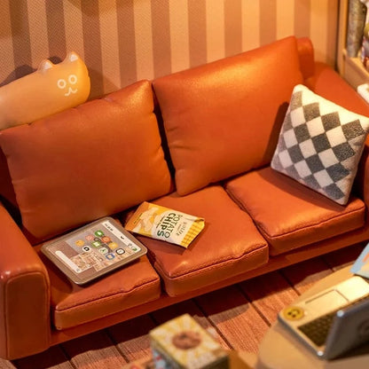 Diy Miniature House Kit: Cozy Living Lounge Rolife Lil Tulips