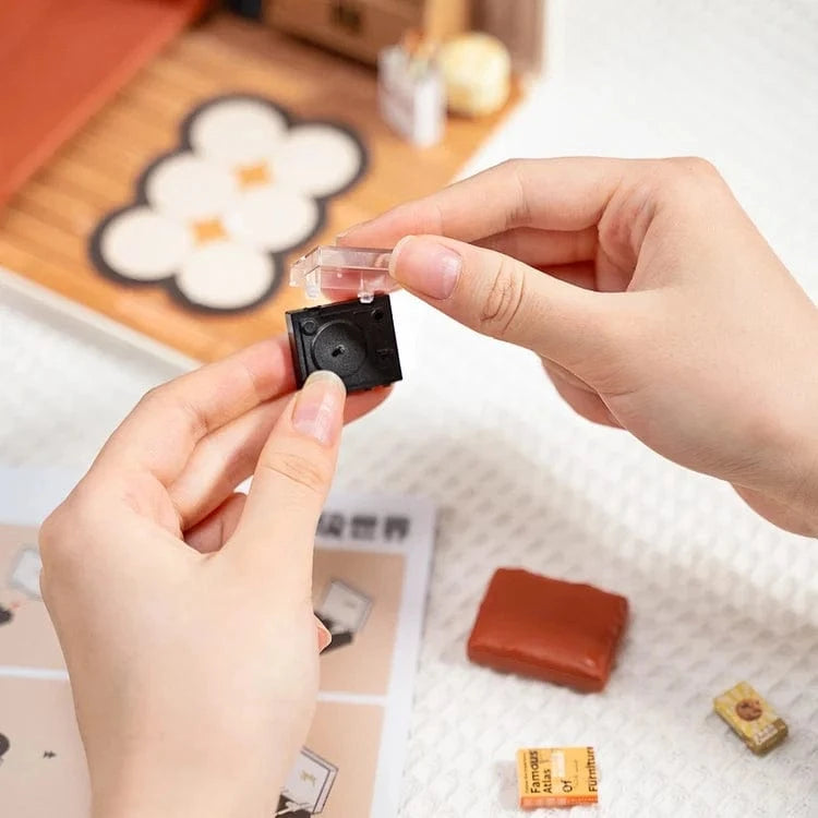 Diy Miniature House Kit: Cozy Living Lounge Rolife Lil Tulips