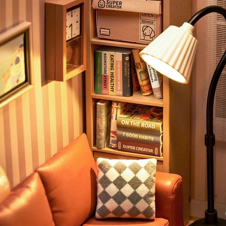 Diy Miniature House Kit: Cozy Living Lounge Rolife Lil Tulips