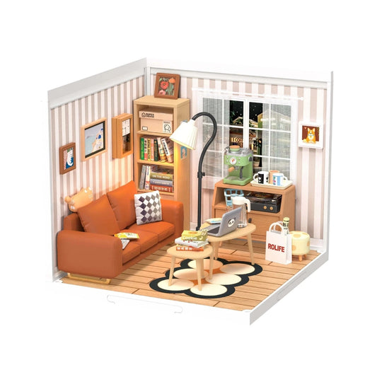 Diy Miniature House Kit: Cozy Living Lounge Rolife Lil Tulips