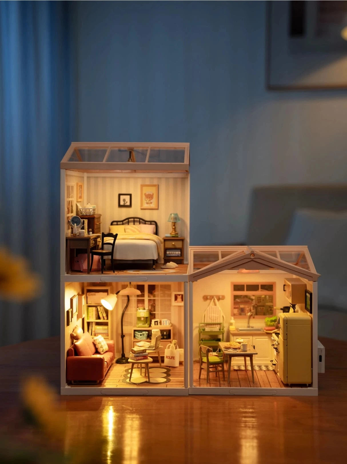 Diy Miniature House Kit: Cozy Living Lounge Rolife Lil Tulips