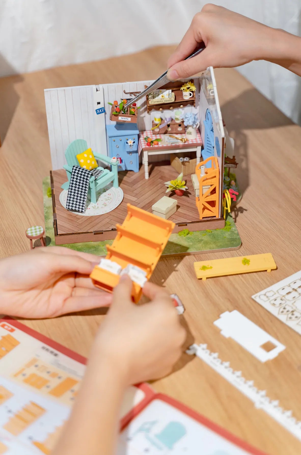 Diy Miniature House Kit: Dreamy Garden House Hands Craft Lil Tulips