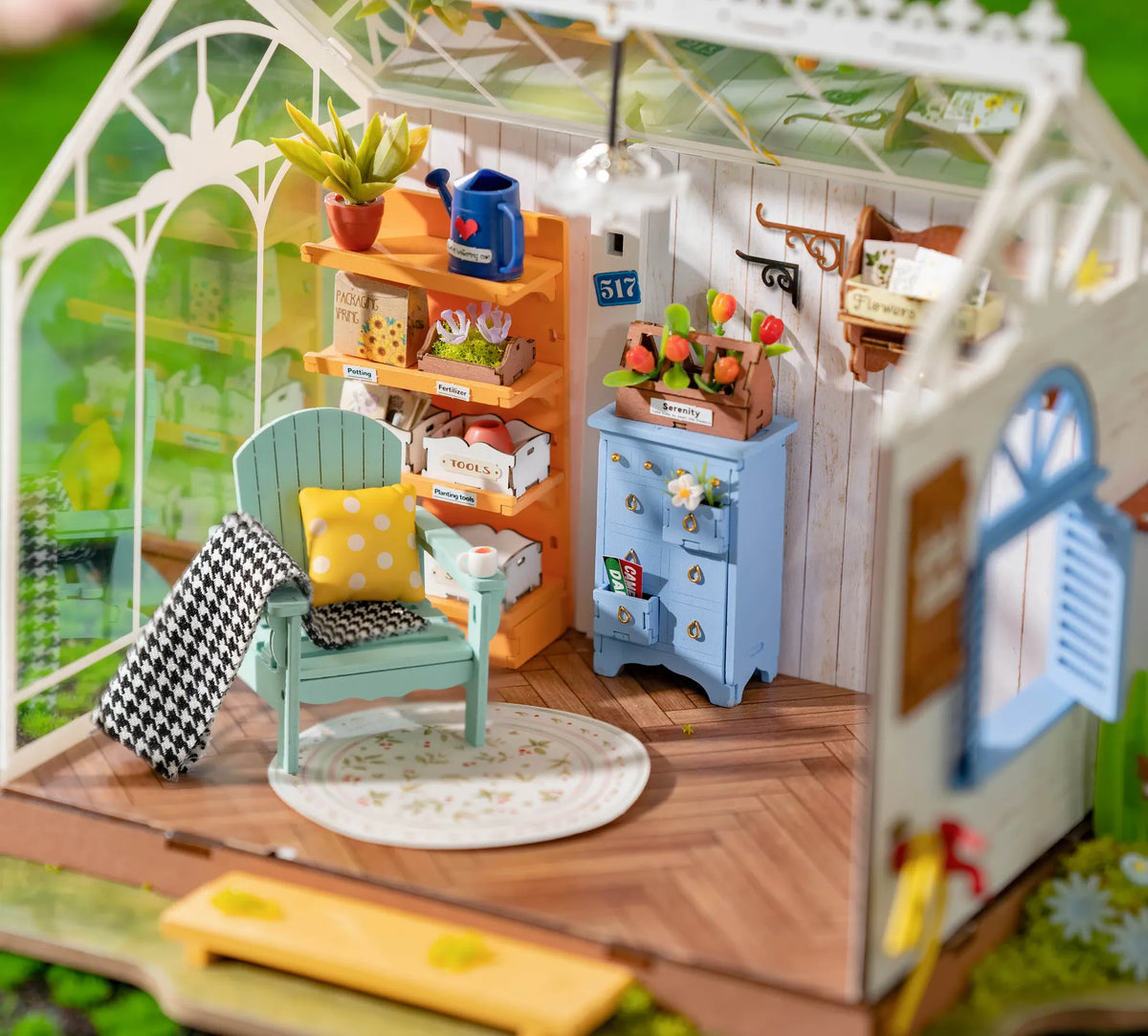 Diy Miniature House Kit: Dreamy Garden House Hands Craft Lil Tulips