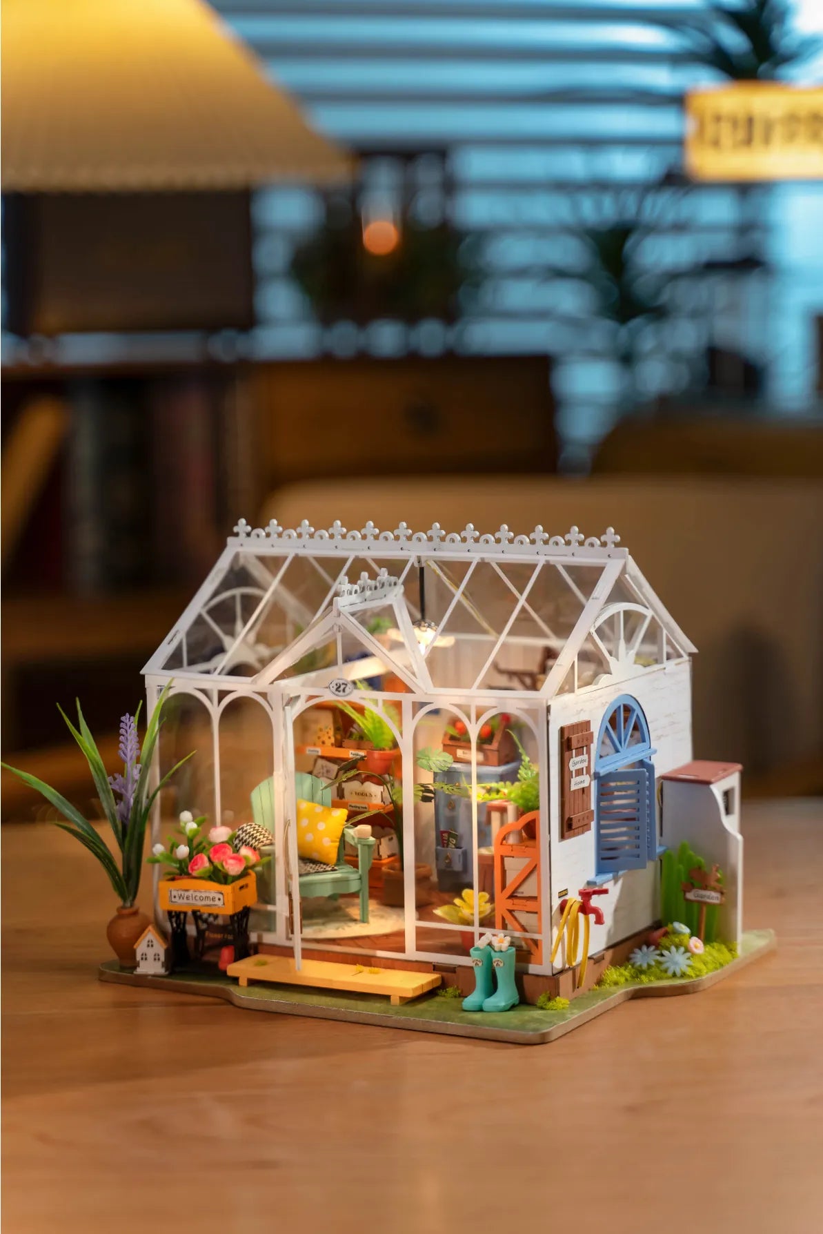 Diy Miniature House Kit: Dreamy Garden House Hands Craft Lil Tulips