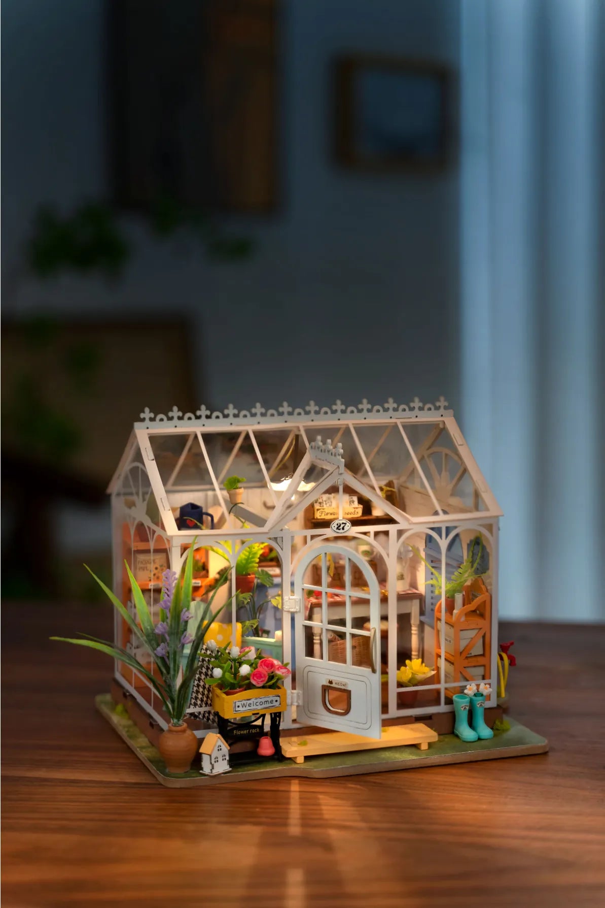 Diy Miniature House Kit: Dreamy Garden House Hands Craft Lil Tulips