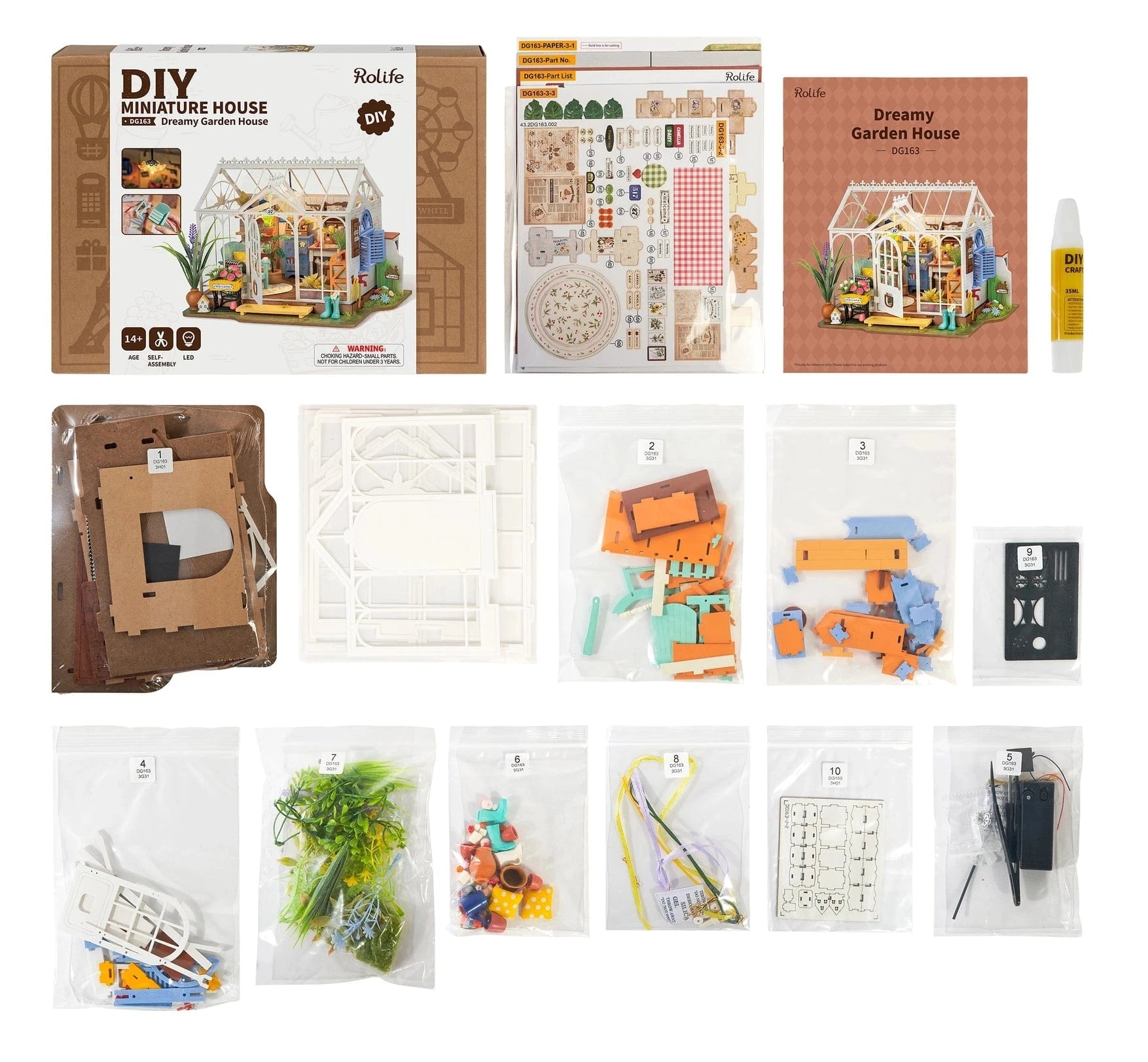 Diy Miniature House Kit: Dreamy Garden House Rolife Lil Tulips