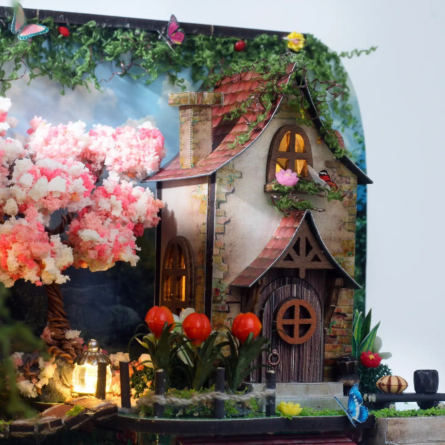 Diy Miniature House Kit: Fairy House Hands Craft Lil Tulips