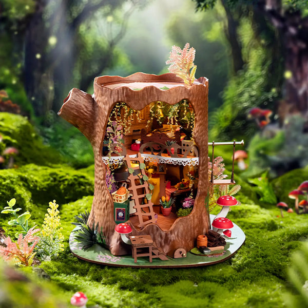 Diy Miniature House Kit: Fairytale Tree House Hands Craft Lil Tulips