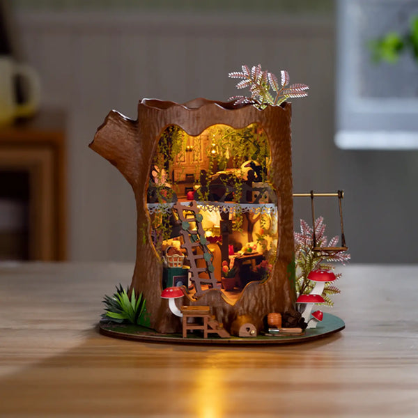 Diy Miniature House Kit: Fairytale Tree House Hands Craft Lil Tulips