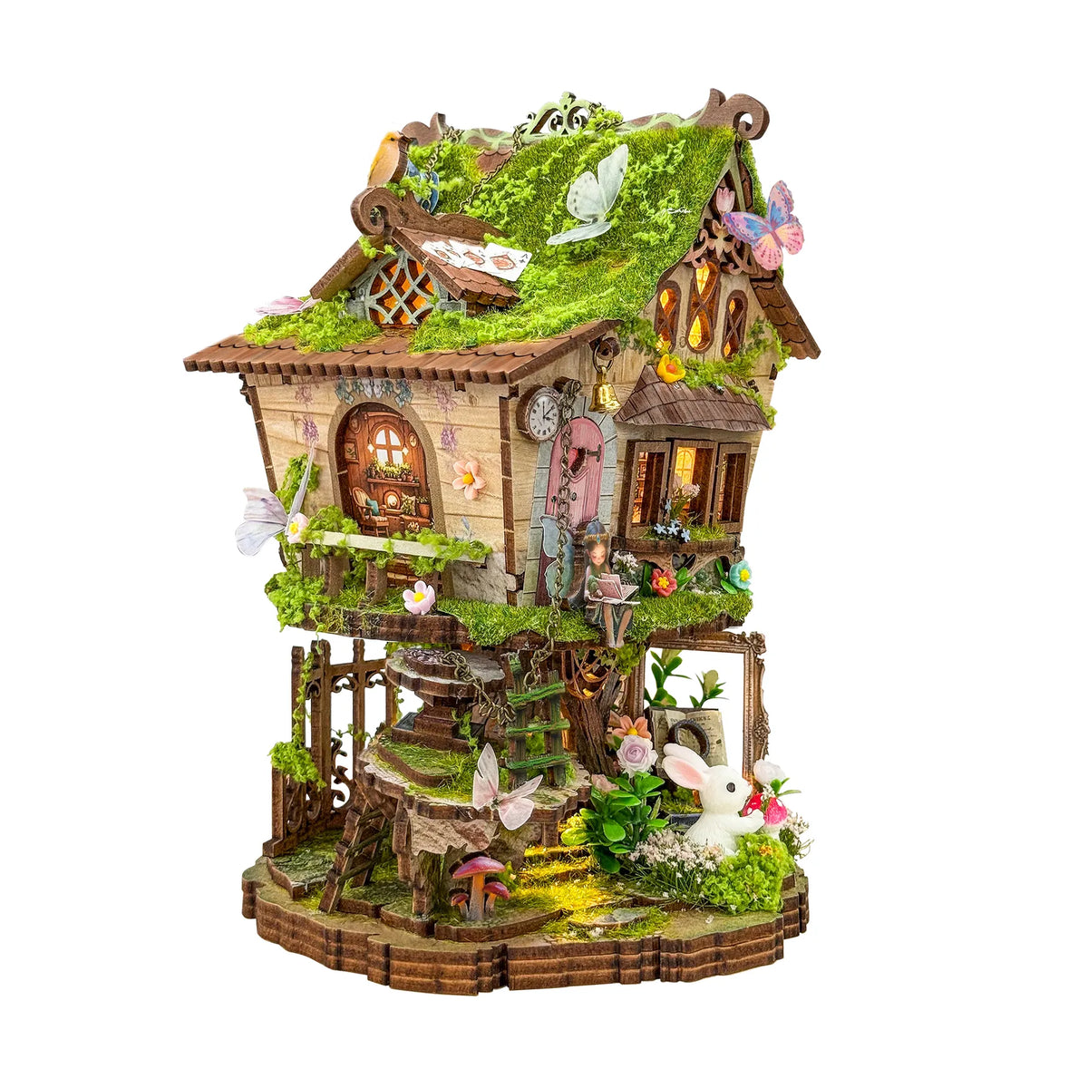 Diy Miniature House Kit: Fairytale Treehouse Hands Craft Lil Tulips