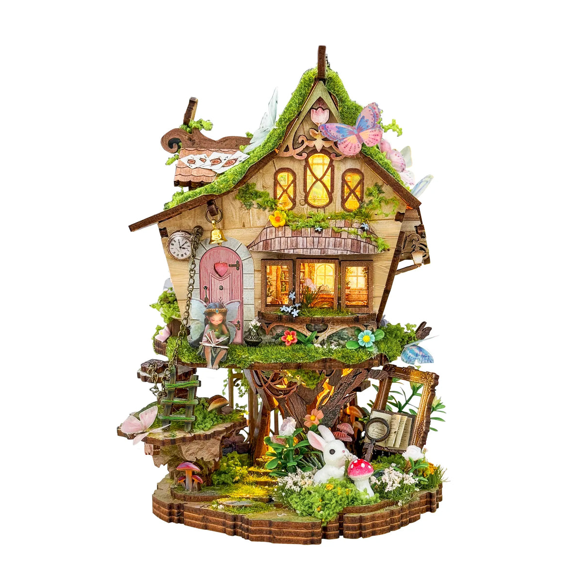 Diy Miniature House Kit: Fairytale Treehouse Hands Craft Lil Tulips