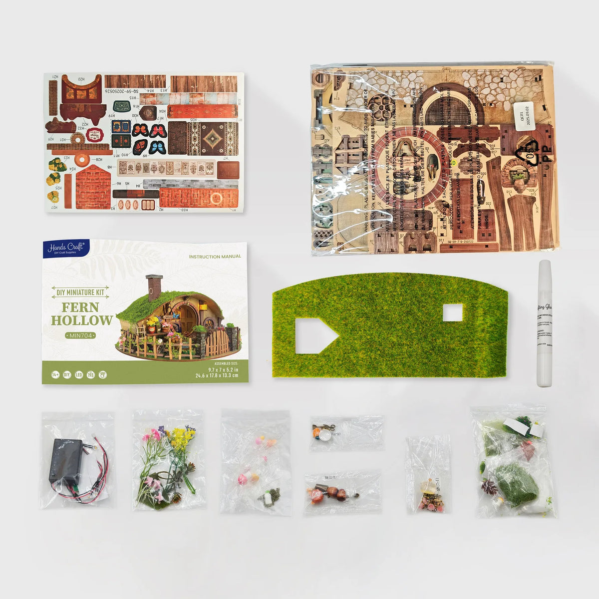Diy Miniature House Kit: Fern Hollow Hands Craft Lil Tulips