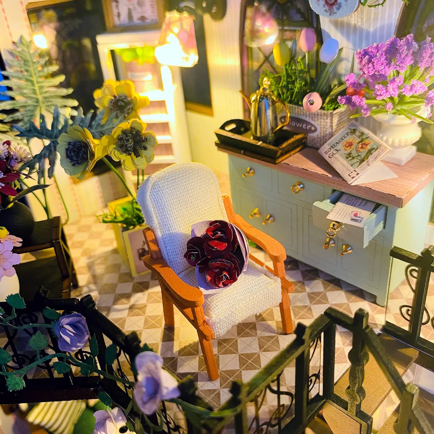 Diy Miniature House Kit: Garden Loft Hands Craft Lil Tulips