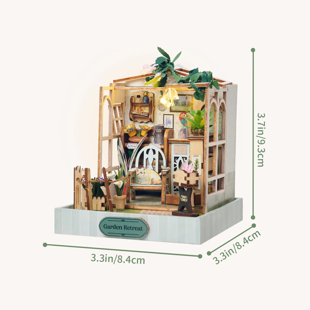 Diy Miniature House Kit: Garden Retreat Hands Craft Lil Tulips