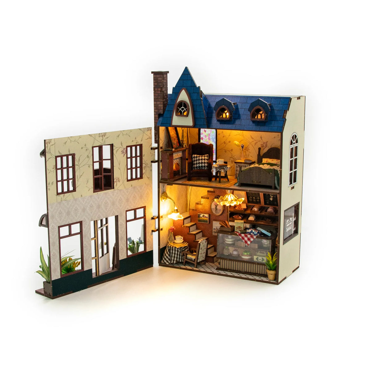 Diy Miniature House Kit: Golden Bakehouse Hands Craft Lil Tulips