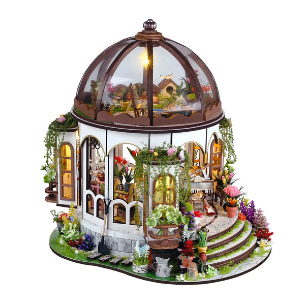Diy Miniature House Kit: Greenhouse Oasis Hands Craft Lil Tulips