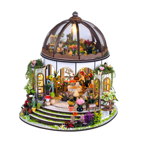 Diy Miniature House Kit: Greenhouse Oasis Hands Craft Lil Tulips
