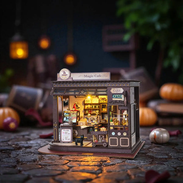 Diy Miniature House Kit: Magic Café Hands Craft Lil Tulips