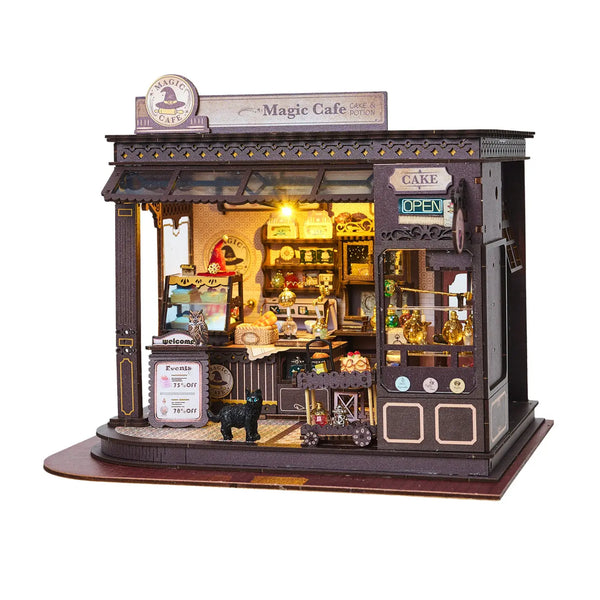 Diy Miniature House Kit: Magic Café Hands Craft Lil Tulips