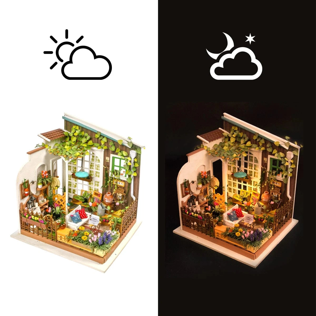 Diy Miniature House Kit: Miller's Garden Rolife Lil Tulips
