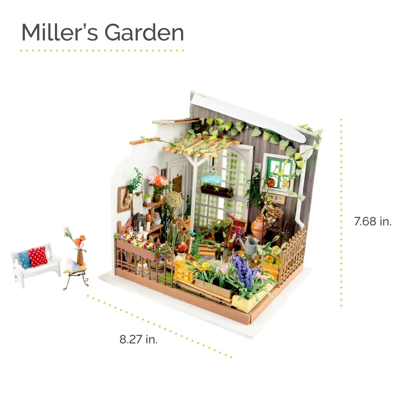Diy Miniature House Kit: Miller's Garden Rolife Lil Tulips