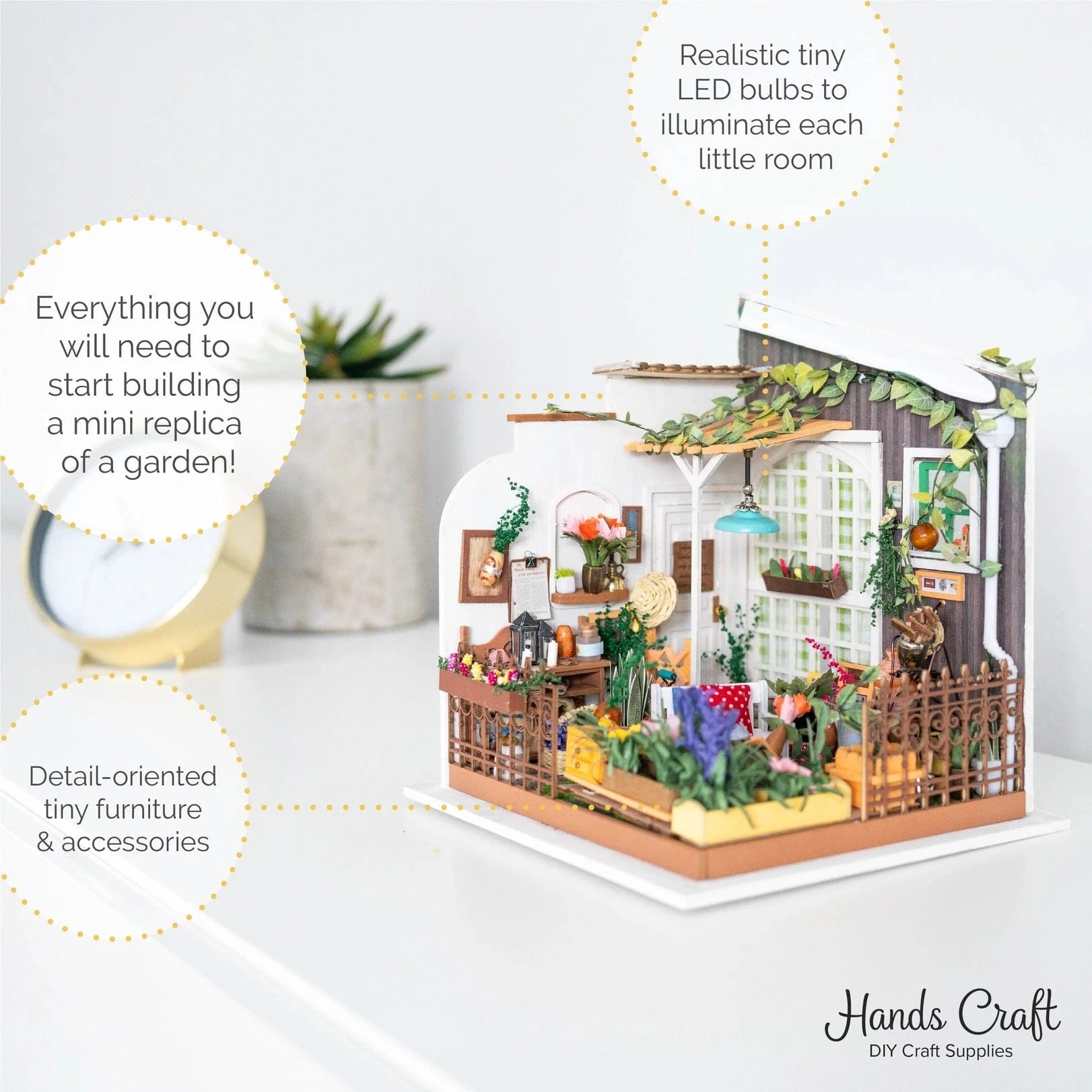 Diy Miniature House Kit: Miller's Garden Rolife Lil Tulips