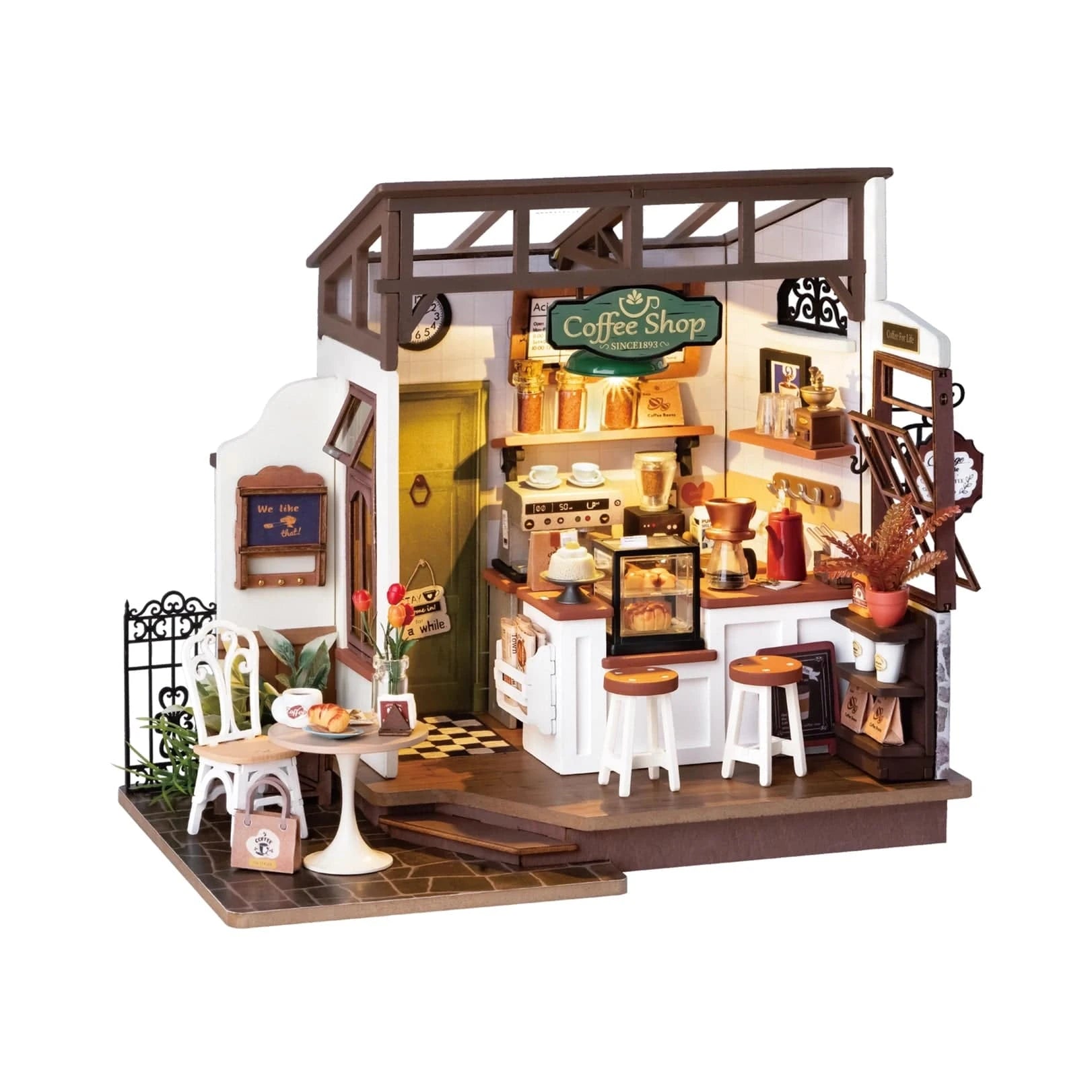 Diy Miniature House Kit: No. 17 Café Rolife Lil Tulips