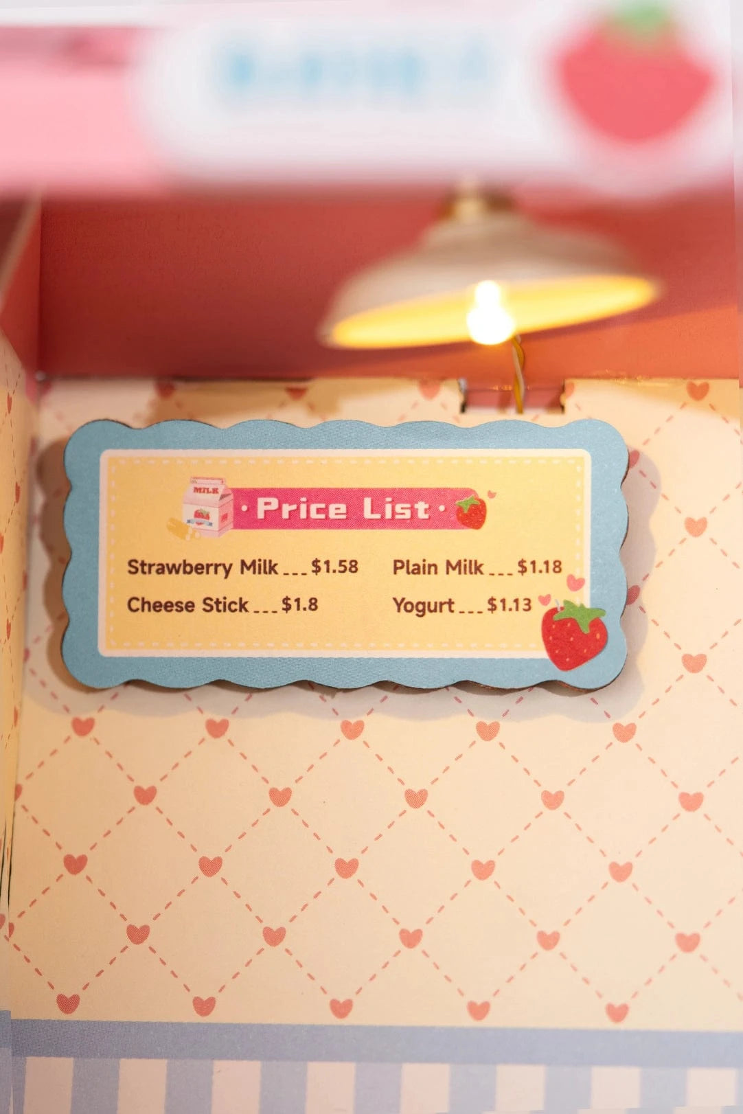 Diy Miniature House Kit: Strawberry Milk Box Rolife Lil Tulips
