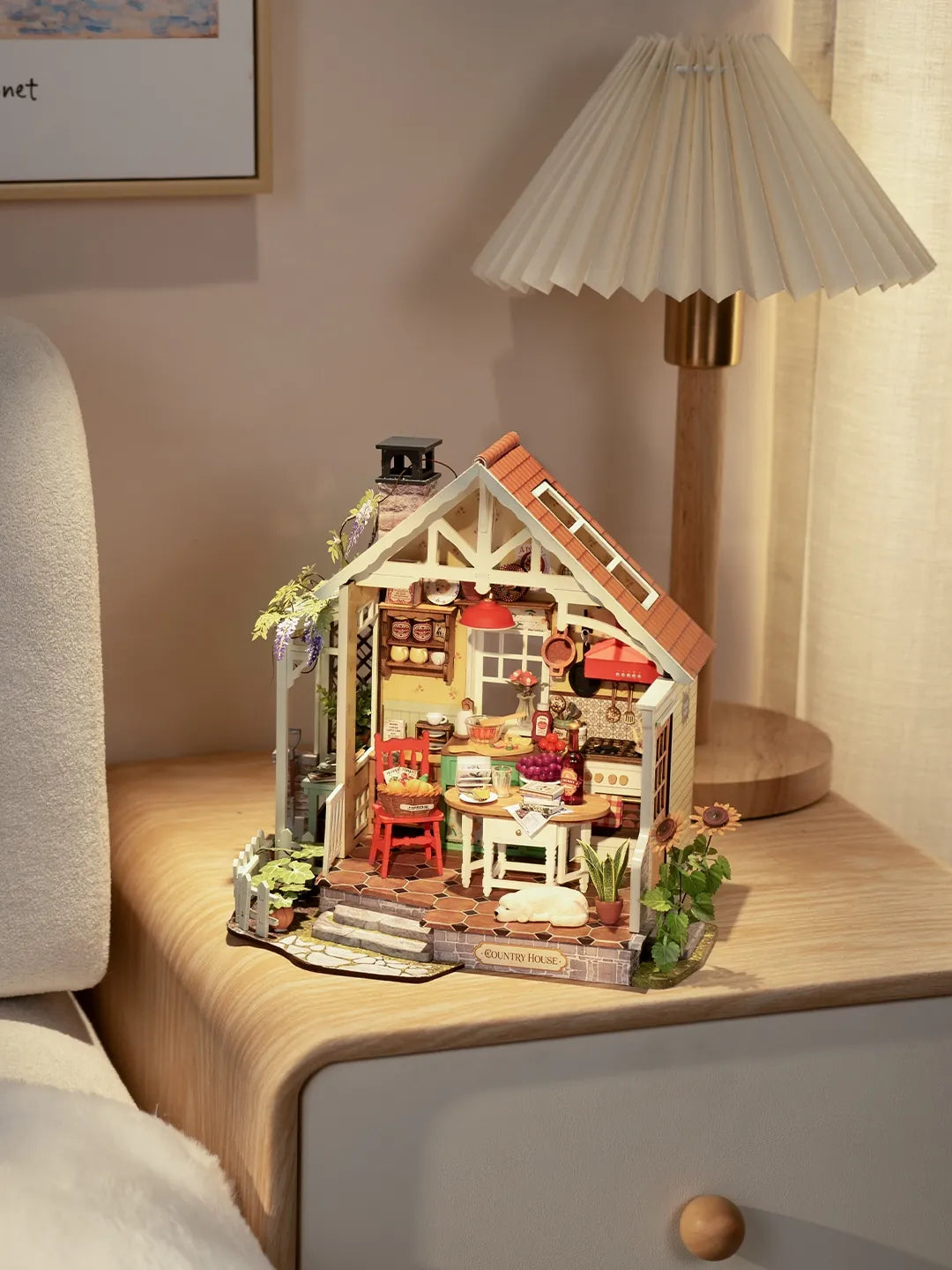 Diy Miniature House Kit: Sunlit Farmhouse Kitchen Hands Craft Lil Tulips