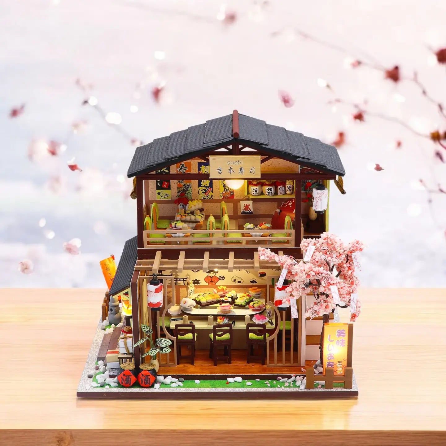 Diy Miniature House Kit: Sushi House Hands Craft Lil Tulips