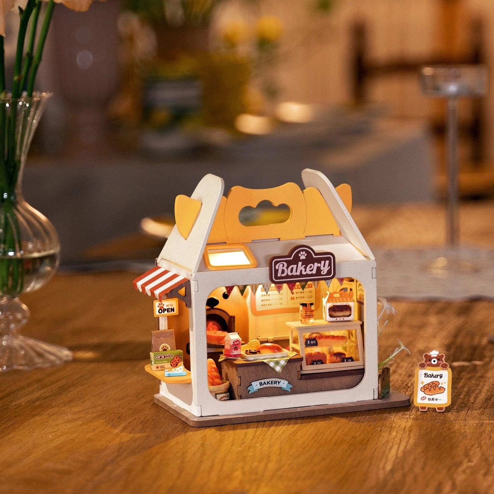 Diy Miniature House Kit: Teddy's Breadbox Rolife Lil Tulips