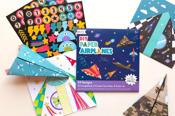 Diy Paper Airplanes - Set of 24 Designs OOLY Lil Tulips