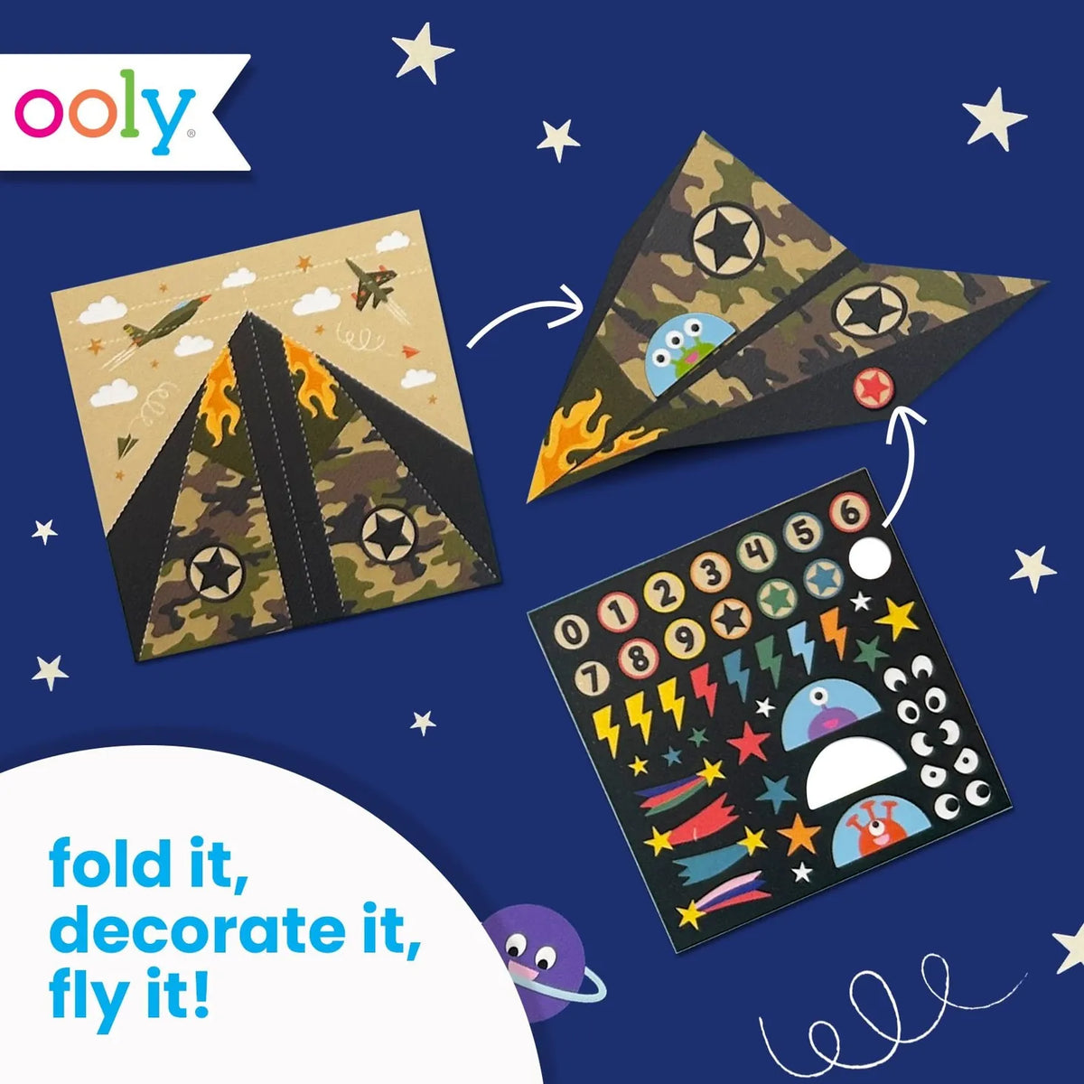 Diy Paper Airplanes - Set of 24 Designs OOLY Lil Tulips
